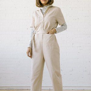 Tradlands Finn Jumpsuit - Natural Canvas